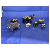 7 pcs. of assorted metal and other figurines