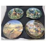 4 - Assorted Collectible Plates - some Bird