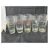 4 Pcs - Advertising Beer Glasses