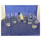 6 Pc - Advertising Beer Glasses