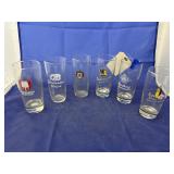 6 Pc - Advertising Beer Glasses