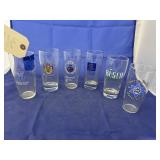 6 Pc - Advertising Beer Glasses