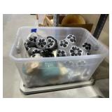 Plush Elephants in Plastic Bin w/Lid