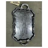 Sheltonware Silver Toned Serving Tray
