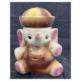 Ceramic Elephant Cookie Jar
