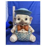 Ceramic Elephant Cookie Jar Twin Winton