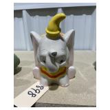 Walt Disney Dumbo cookie jar-lid broken
