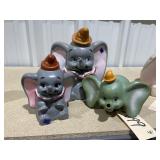 3 pcs. Walt Disney plastic figures