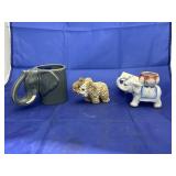 3 pcs. elephant cup, China figurine