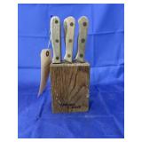 Knife Set in Block