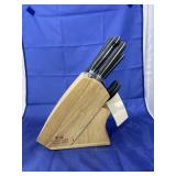 Knife Set in Wooden Block - missing some