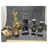 6 pcs. Assorted Sports Trophies & Figurines