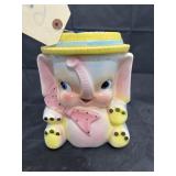 Ceramic Elephant Cookie Jar