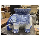Ceramic Elephant Plant Stand 14"H