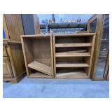 2 Wood Shelves 30"L x 12"W x 36"H