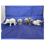 3 pcs. Elephant figurines Stone Critters & more