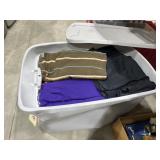 Assorted Clothing in  Bin w/Lid - Various Sizes