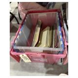 Picture Albums in Plastic Bin - Pics of Collection