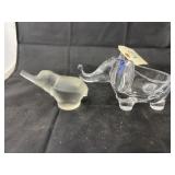 2 Pcs Elephants - Figurine - Glass Planter