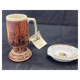 Schlitz Beer Mug & Scharlachberg Ash Tray