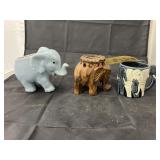 3 Pcs- Elephant Mug & Elephant Figurines