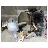 3 pcs. Assorted Elephant Figures