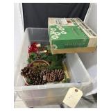 Bin of Assorted Christmas Dï¿½cor
