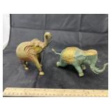 2 - Heavy Metal Elephant Figurines