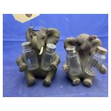 2 pcs. Elephant salt/pepper shaker holders