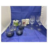10 pcs. Assorted beer mugs, glasses