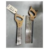2 - Vintage Wood Handled Saws