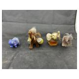 4 pcs. Salt & Pepper Holder, Ceramic Elephant