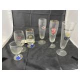 6 Pcs - Advertising Beer Glasses