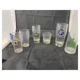 6 Pcs - Advertising Beer Glasses