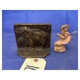 2 Cast Iron Elephant Dï¿½cor