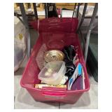 Plastic Bin w/Tablet Cover - Plasticware & More