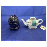 China Elephant creamer-no lid-& ceramic box