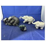 4 Pcs  Elephants - Goebel Music Box - Figurines