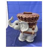 Ceramic Elephant Cookie Jar