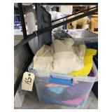 Plastic Tote w/Womens Clothing- Size 5x & 4x