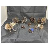 10 Pcs Elephants - Glass Reflections Collection