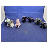 6 pcs. Decorative collectible elephants