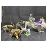 6 pcs. Elephant ornament, music box & More