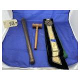 Wooden Gavel & Banner