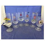 6 Pcs - Advertising Beer Glasses