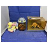 3 pcs. Museum collection elephant, planter