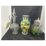 3 Pcs - Vase - Decanter - Jar