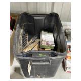 Wood Trim - hand tools in Plastic Bin