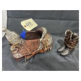 2 Pcs - Resin Western Dï¿½cor