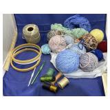 Assorted Yard & Sewing Supplies
